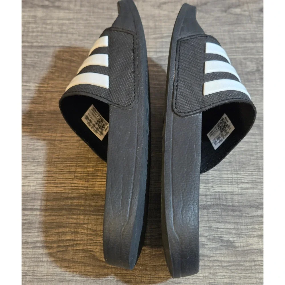 Adidas Adilette Shower Slide Sandals Youth Size 13K Black White